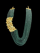 DLN33 Bisma kundan necklace with earrings(READY TO SHIP )