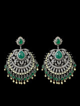 ERTK201 Victorian earrings tika - green ( READY TO SHIP )