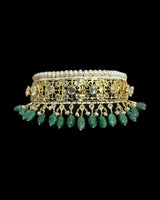 BR497G INSIA BRIDAL SET IN Emeralds  ( SHIPS IN 5 WEEKS )