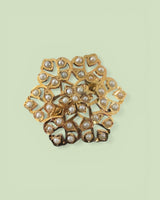 Gold-Plated 92.5 Silver Freshwater Pearl Adjustable Ring ( READY TO SHIP )