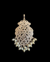 PS308 Shahreen silver plated pearl  pendant set ( READY TO SHIP )