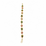 Ruby Rose Quartz & Aventurine Gold-Plated Silver Bracelet ( READY TO SHIP )