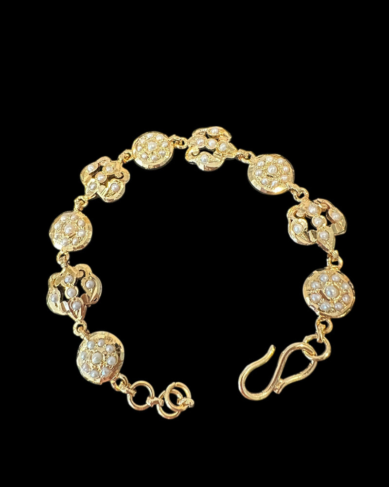 Gold-Plated Silver Freshwater Pearl Bracelet ( SHIPS IN 5 WEEKS )