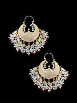 DER638 Turquoise Ruby chandbali earrings ( READY TO SHIP )