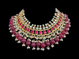 DNS138 pachi kundan necklace with earrings ( READY TO SHIP)