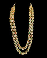 DLN132 Afsa Two-Layered Kundan Necklace – Gold-Plated Bridal Jewelry ( READY TO SHIP )