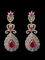 DNS203 high quality necklace set with zircon and ruby cz stone ( READY TO SHIP )