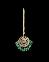 BR497G INSIA BRIDAL SET IN Emeralds  ( SHIPS IN 5 WEEKS )