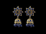 C539 Jadavi lacha with karanphool in blue / sapphire ( READY TO SHIP)