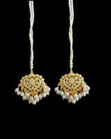 Mehwish jadau necklace with earrings in pearls ( READY TO SHIP )