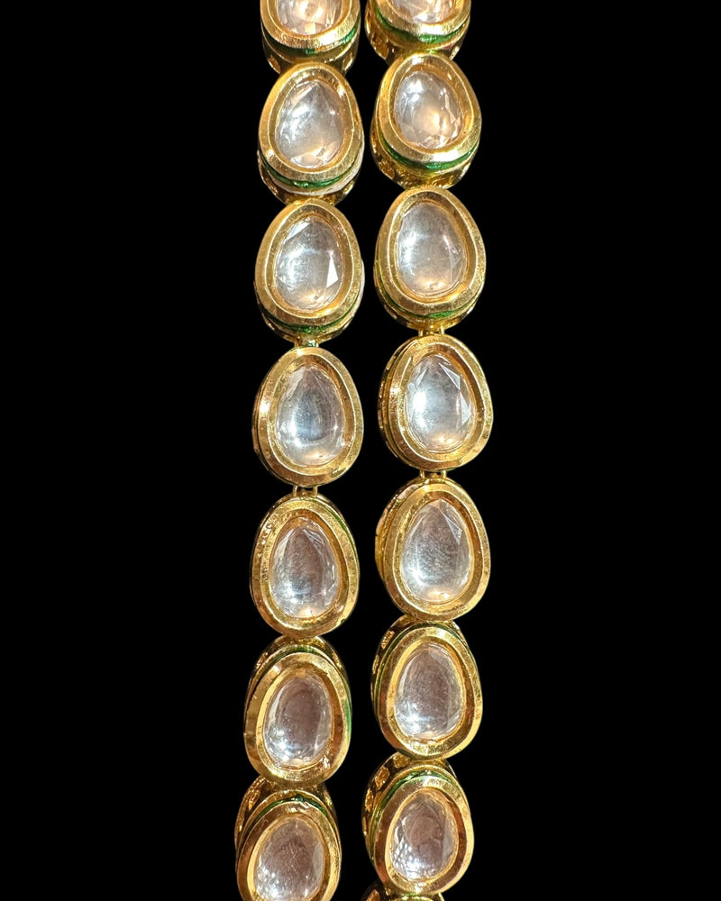 DLN132 Afsa Two-Layered Kundan Necklace – Gold-Plated Bridal Jewelry ( READY TO SHIP )