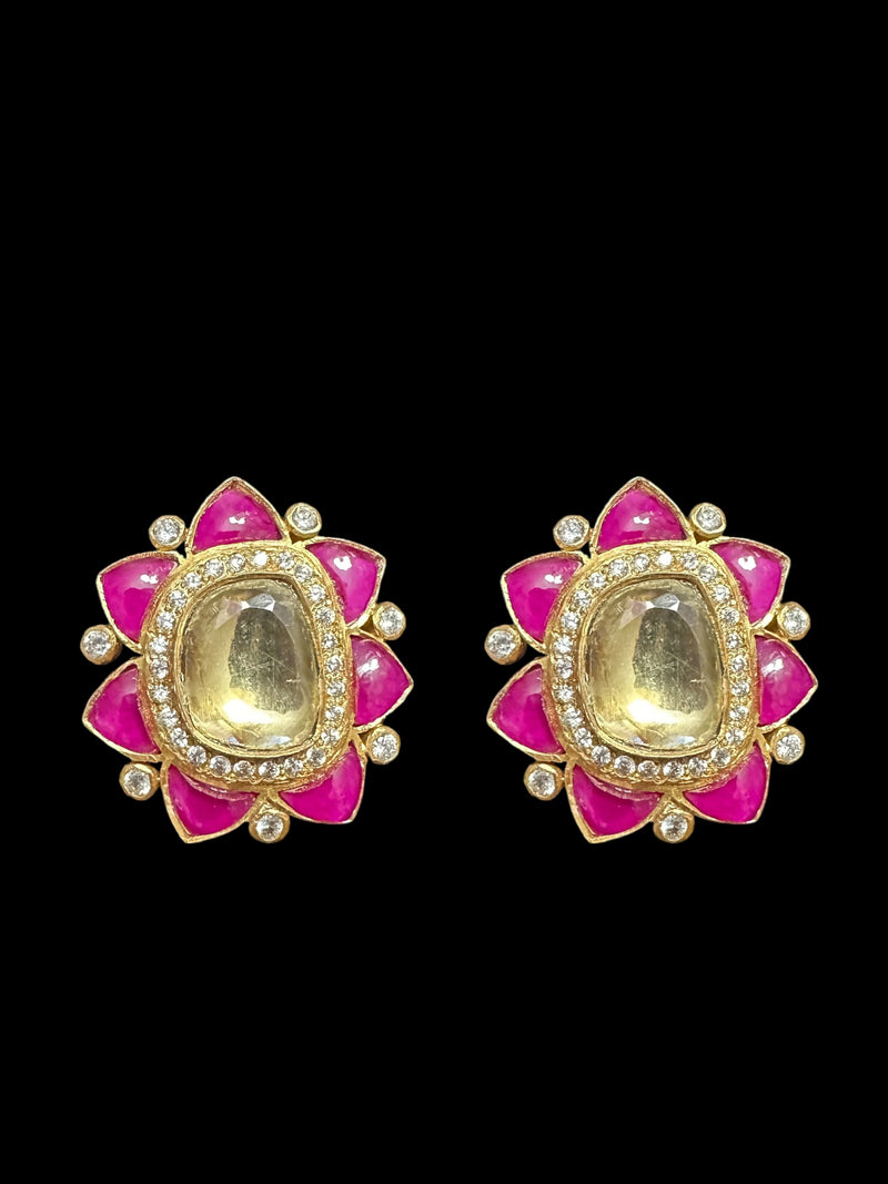 ET565 Rati earrings , gold plated studs ( READY TO SHIP )