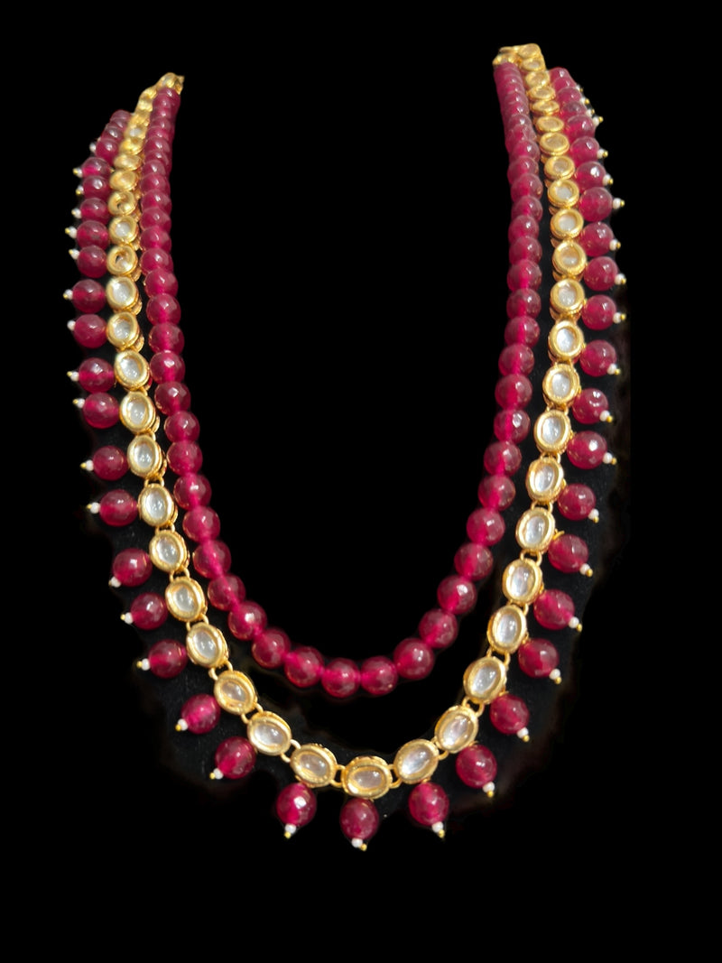 Yukta necklace - Red ( READY TO SHIP )