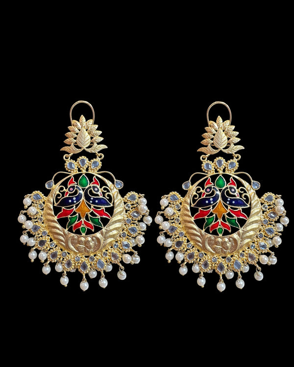 Polki earrings - multicolor ( READY TO SHIP )