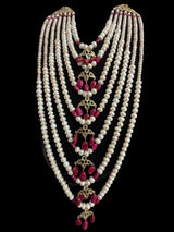 INSIA BRIDAL SET IN RUBY  ( READY TO SHIP  )
