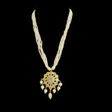 PS226 gold plated pendant set in pearls ( SHIPS IN 4 WEEKS )