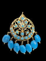 ET540 Asmee earrings in turquoise  (READY TO SHIP )