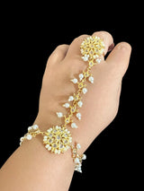 Haathphool in pearls and Polki ( READY TO SHIP )