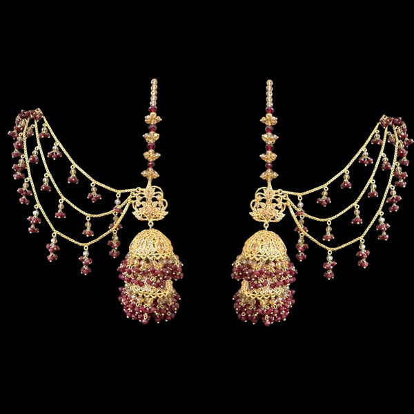 DER542 long jhumka earrings ( READY TO SHIP )