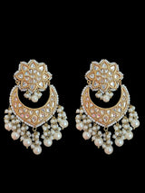 DER725  Deepa dangler earrings in kundan   (READY TO SHIP )