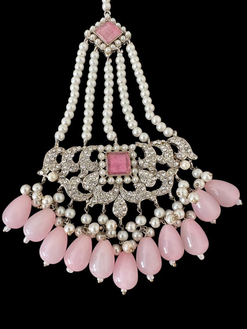 DJHR139 Anisa jhoomar in pink beads ( READY TO SHIP )