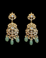 Gold plated moissnaite necklace with earrings ( READY TO SHIP )