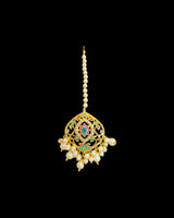 DNS502 Navratan Jadau Necklace Set with Earrings & Tikka | Gold Plated Semi-Precious Stone Jewelry
( READY TO SHIP )