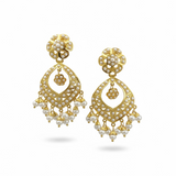 Gold-Plated 92.5 Silver Pearl Earrings | Handcrafted Freshwater Pearl Earrings by Deccan Jewelry ( READY TO SHIP)