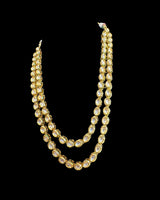 DNS208 Afsa Two-Layered Kundan Necklace – Handcrafted Bridal Gold-Plated Set with Meenakari Work ( READY TO SHIP )