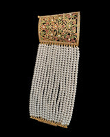 Jadau bahi / bracelet in ruby emerald  ( READY TO SHIP )