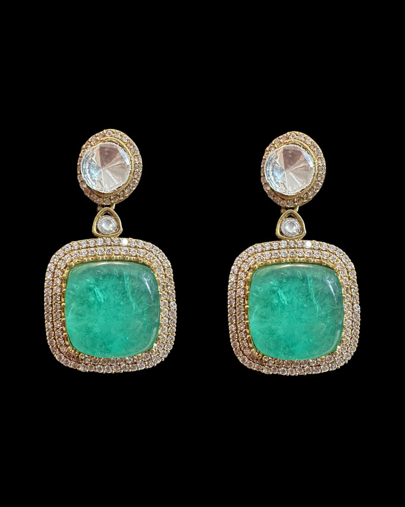 C573 TASHA doublet choker - green / emerald ( READY TO SHIP )