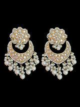 DER725  Deepa dangler earrings in kundan   (READY TO SHIP )