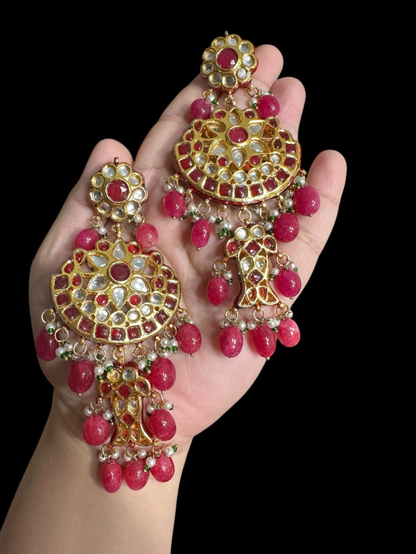 SE101 kundan meenakari earrings ( READY TO SHIP )