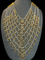 SAT109 ANSA 7 layer satlada in kundan and pearls ( READY TO SHIP )