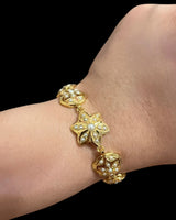 Jahanara freshwater pearl bracelet in gold plated silver ( READY TO SHIP )