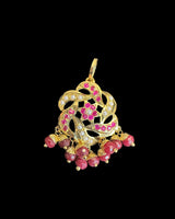 Jadau pendant - Ruby Pearl ( READY TO SHIP )