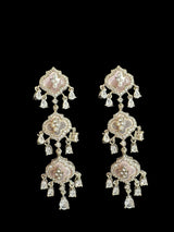 DER720 Mirha earrings gemstone with Cz ( READY TO SHIP )