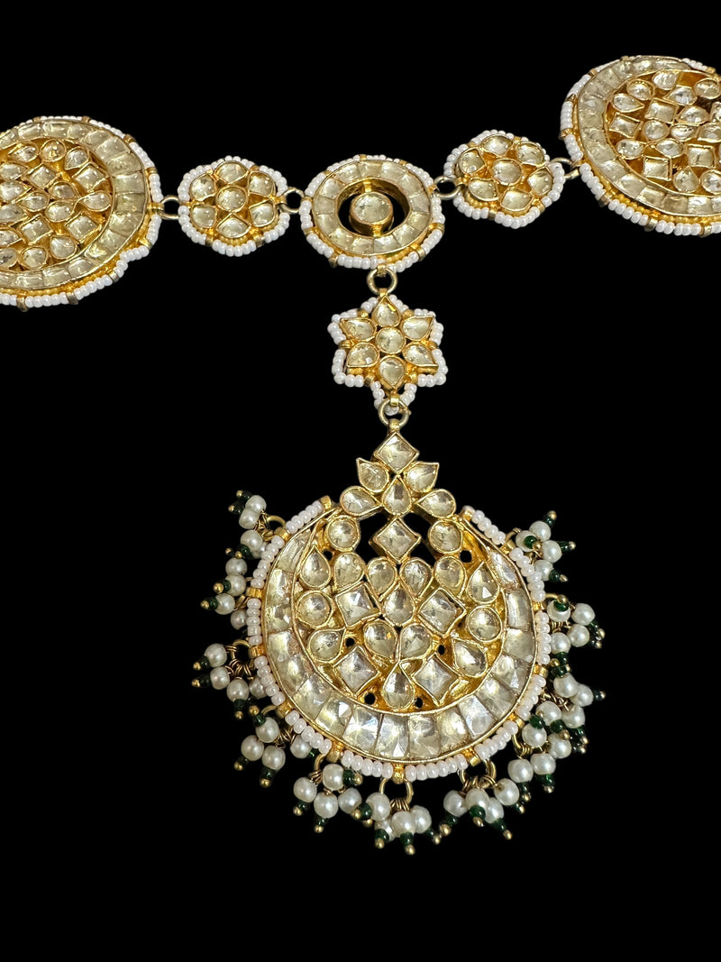 DJTK340 Pachi kundan sheeshphool ( READY TO SHIP )