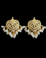 Mehwish jadau studs in pearls  ( READY TO SHIP )