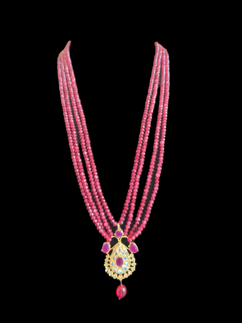 PS518 Jugni in faux ruby  beads ( READY TO SHIP)