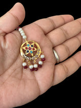 DJTK218 Gold plated small sized tika- multicolor  (READY TO SHIP)