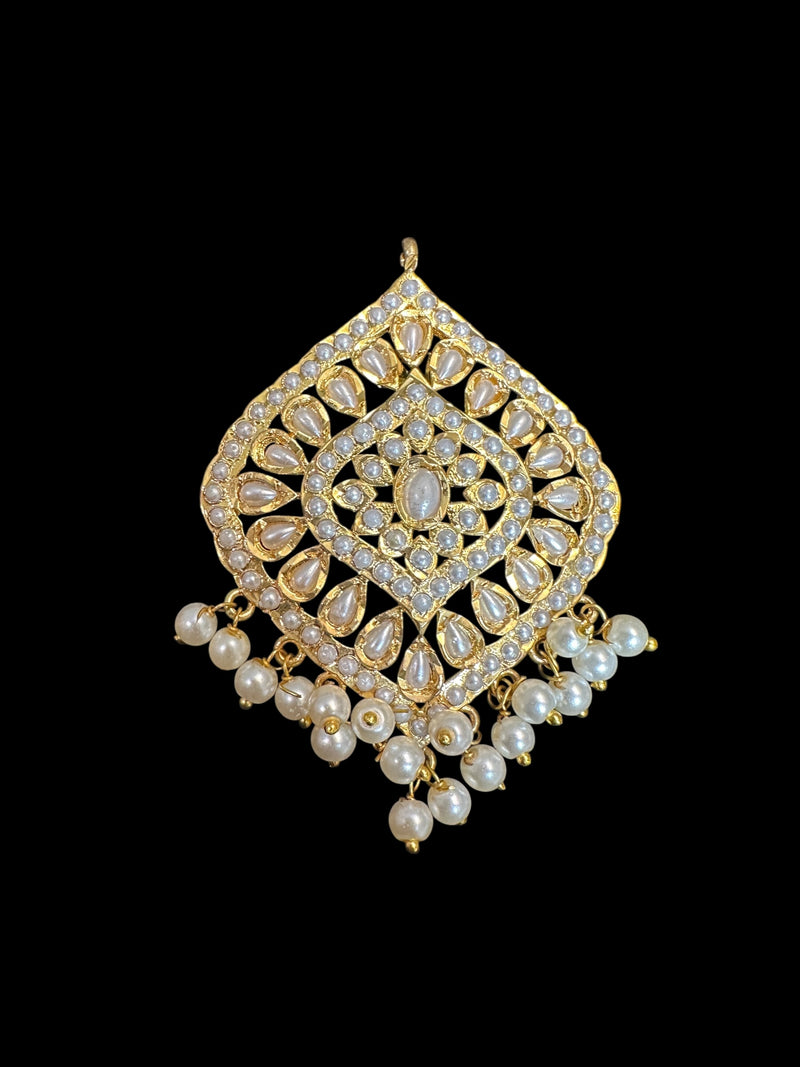 Jadau pendant earrings - Pearls ( READY TO SHIP )