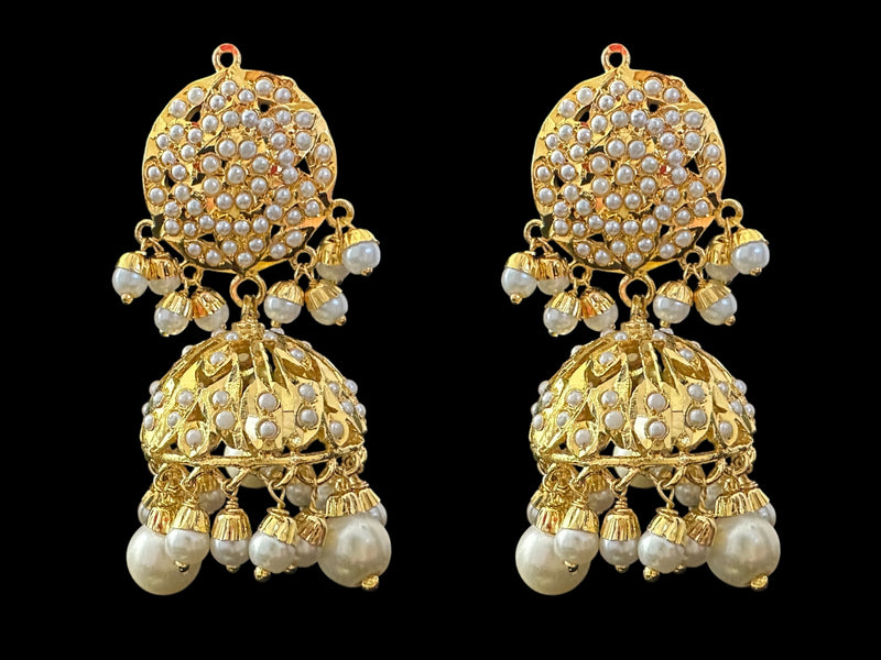 DLN107 Roosa Punjabi rani haar in pearls ( READY TO SHIP )