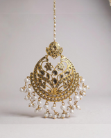 DJTK365 Noora oversized tika in fresh water pearls( READY TO SHIP )