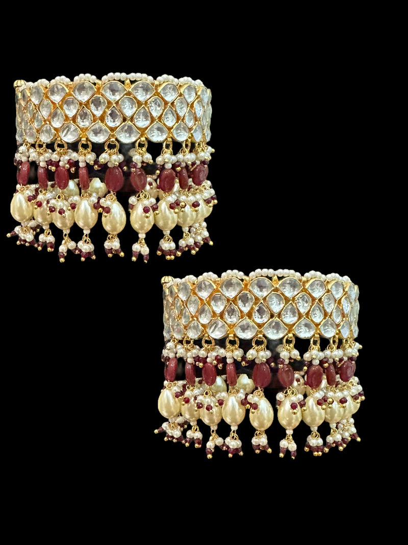 B199 Pachi kundan bangles -1 pair ( READY TO SHIP )