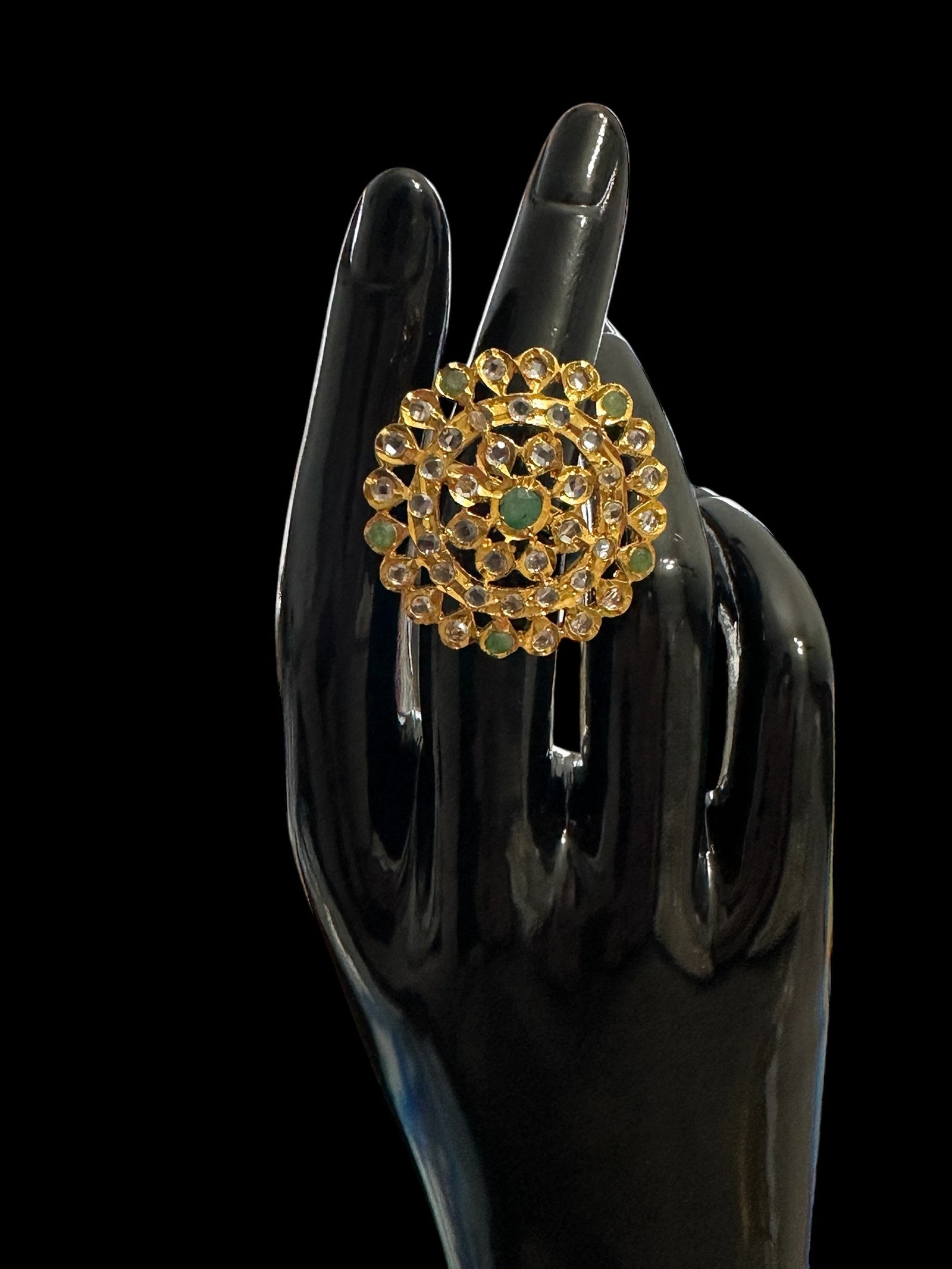 DJR5 Nia emerald ring ( READY TO SHIP) – Deccan Jewelry