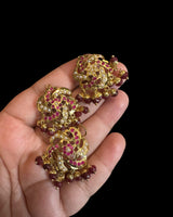 Jadau pendant - Ruby Pearl ( READY TO SHIP )