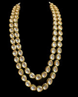 DLN132 Afsa Two-Layered Kundan Necklace – Gold-Plated Bridal Jewelry ( READY TO SHIP )