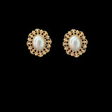 Pearl earrings , pendant and ring set ( READY TO SHIP )