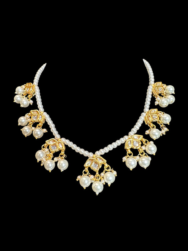 Kundan necklace earrings tika set ( READY TO SHIP )
